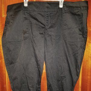 Torrid Size 20 Pants Straight Leg Black Cotton Office Wear